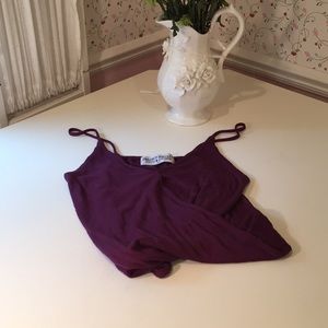 Purple crop top